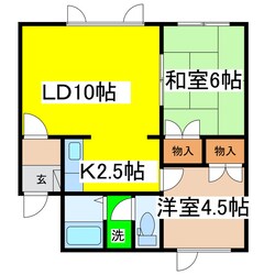 グレイヒルズＡの物件間取画像